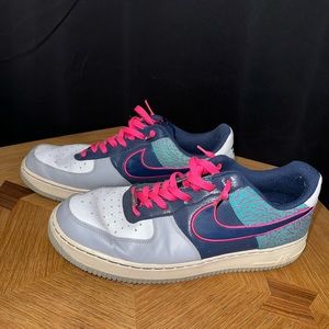 Nike Air Force 1 Elephant Midnight Navy/Fusion Pink Mens size 13
